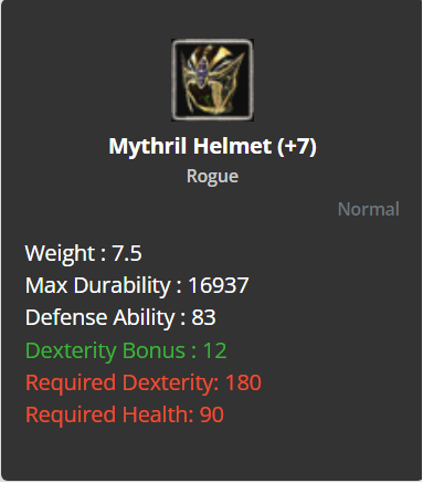 Mythril Helmet +7